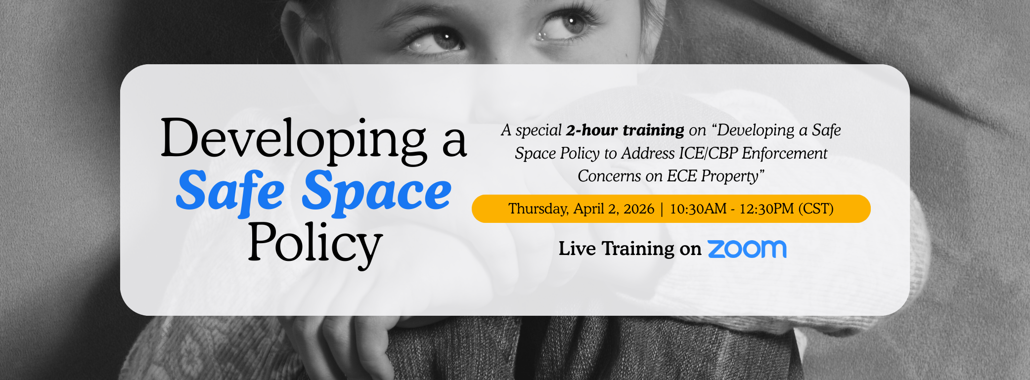 Live Training - Creating A Safe Space Policy April 2, 2026