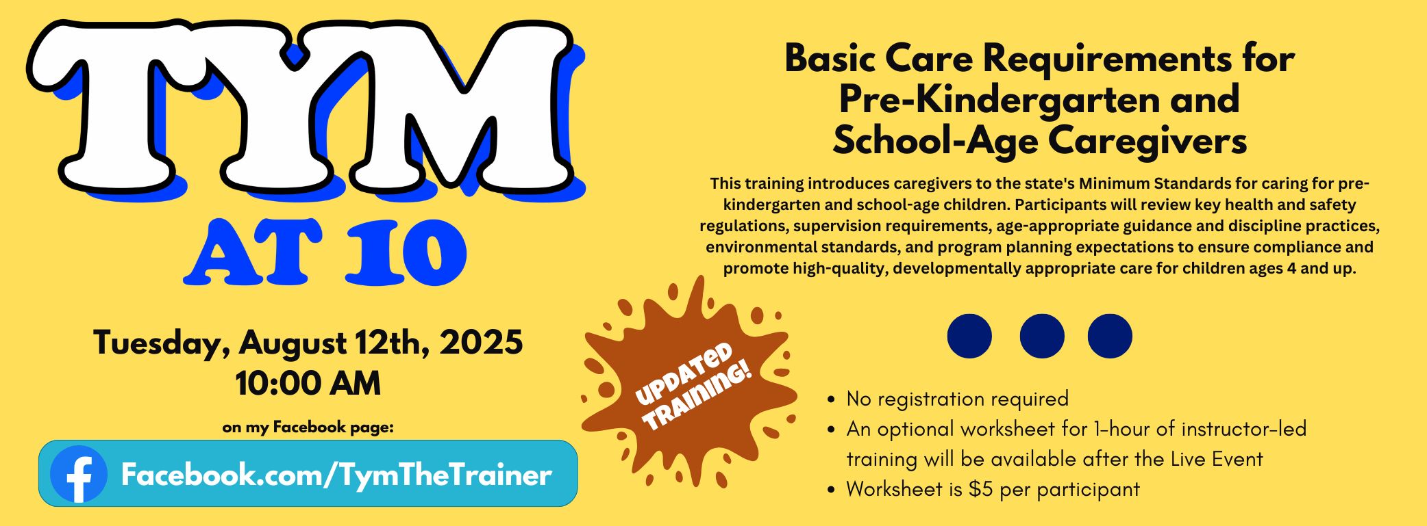 Tym at 10 Training Tue, Aug 12 2025