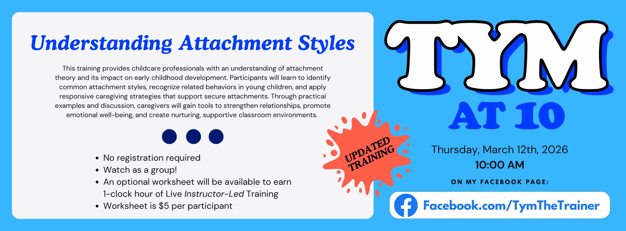 Tym at 10 Training Thu, Mar 12 2026