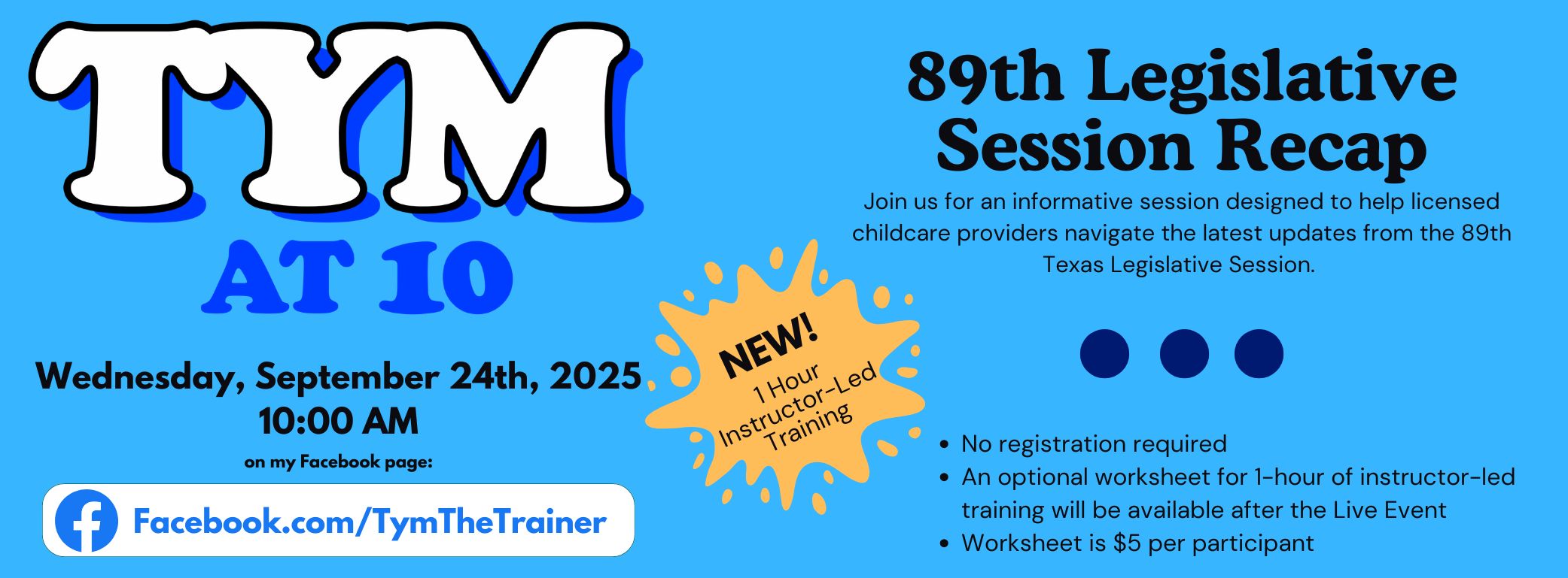 Tym at 10 Training Wed, Sep 24 2025