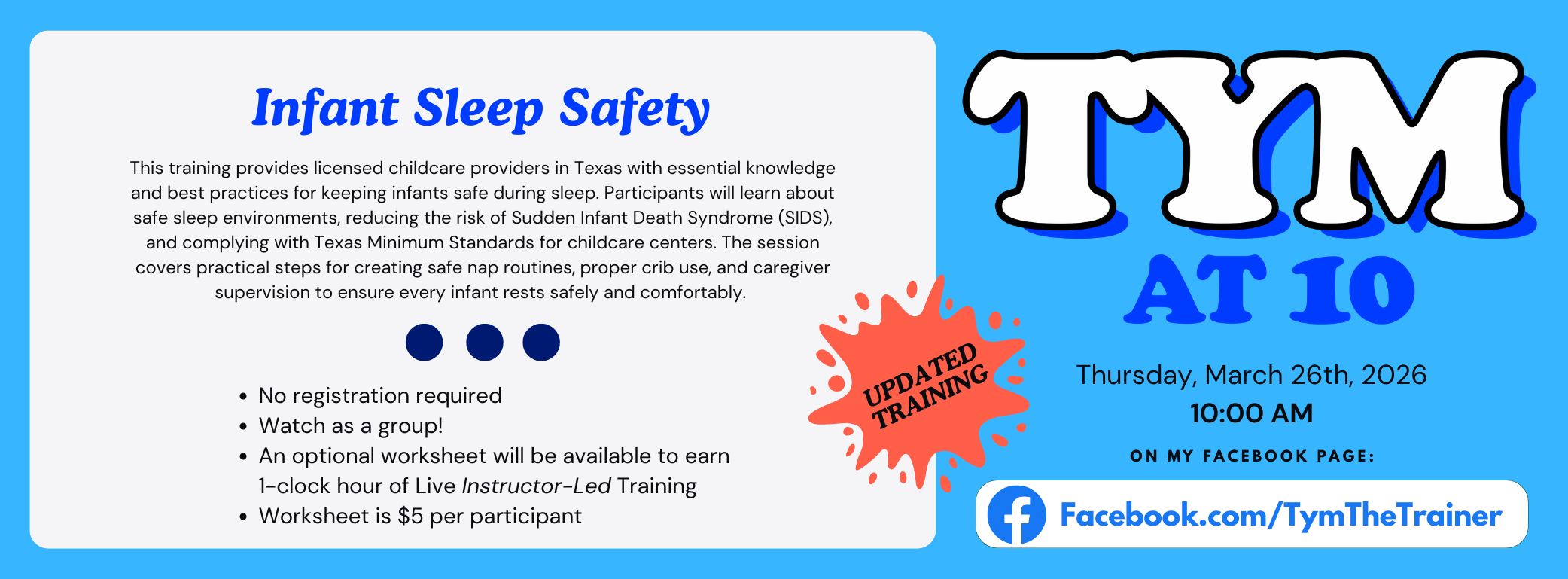 Tym at 10 Training Thu, Mar 26 2026