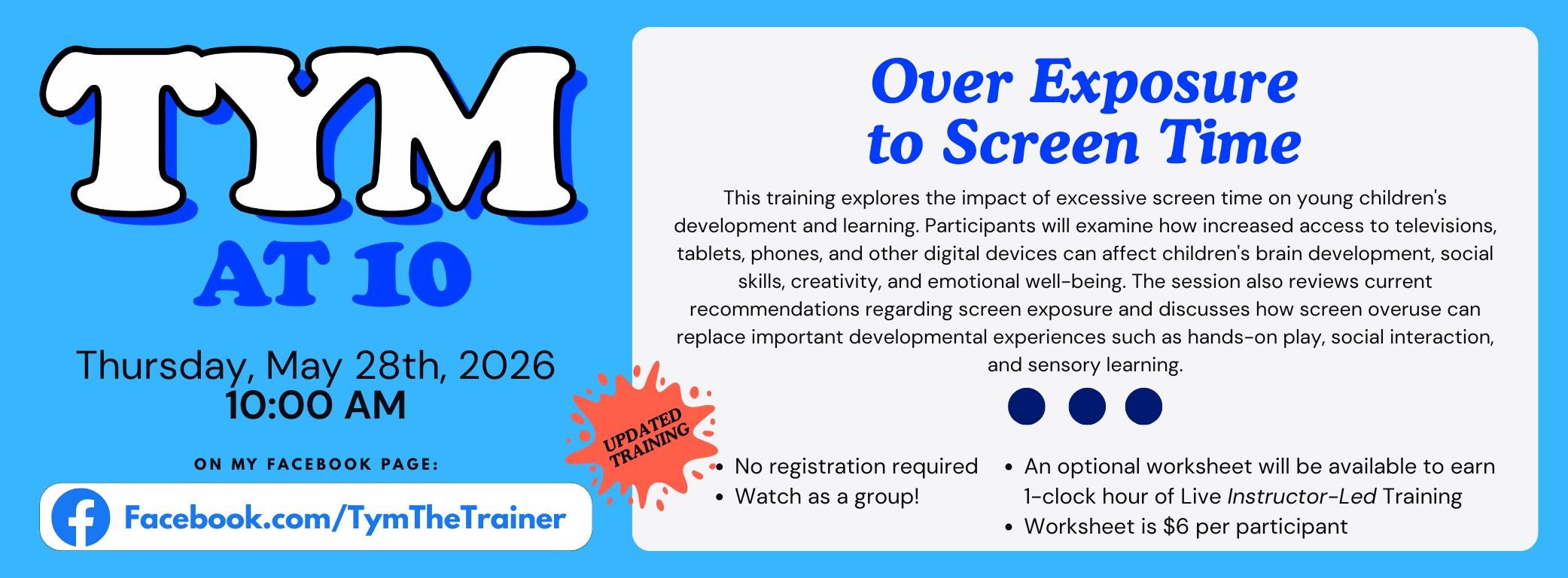 Tym at 10 Training Thu, May 28 2026